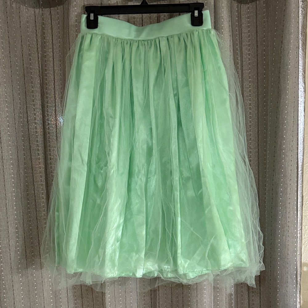 Mint Green Tulle Skirt